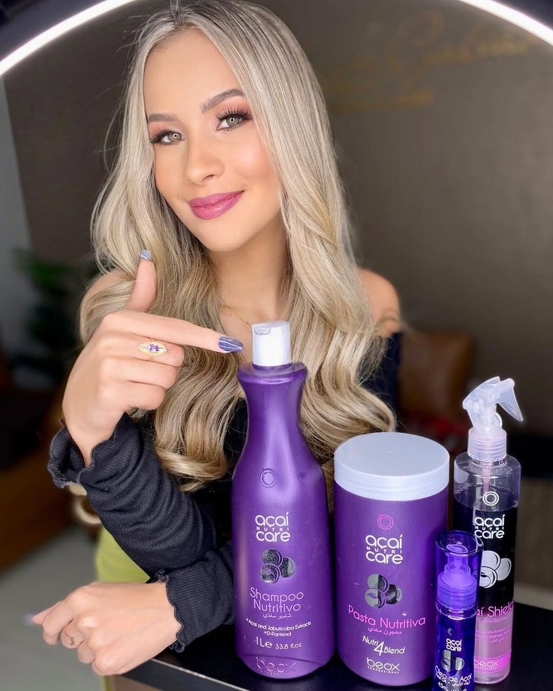 Shampoo nutriente açaí e jabuticaba 1L