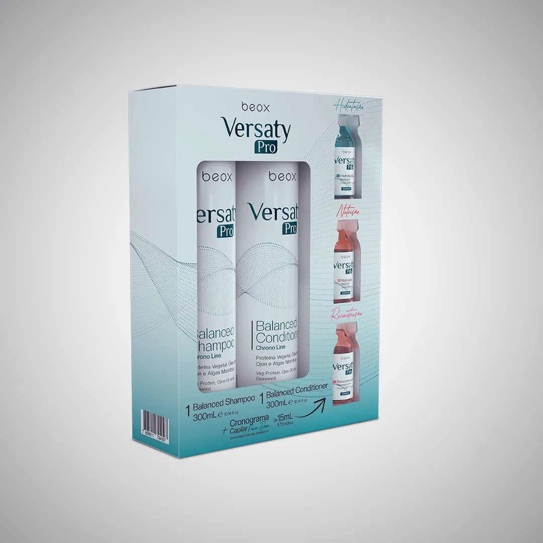 KIT HOMECARE VERSATY PRO - 1 SHAMPOO + 1 BALSAMO + 3 FIALE - kit cura capelli Versaty Pro