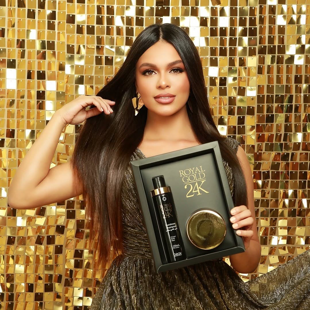 Royal Gold 24K Kit per la Cura Quotidiana dei Capelli Luminosi - Bella donna cosmetici 